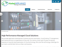 Tablet Screenshot of hostedappliance.net